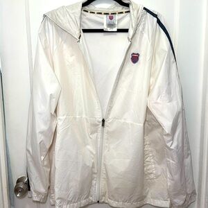 K-Swiss White Ripstop Jacket – Men’s XL
